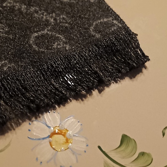 CELINE DION Gray VIP Cashmere Scarf. "Courage" Tour. 72x12. New Without Tag. - Picture 9 of 12